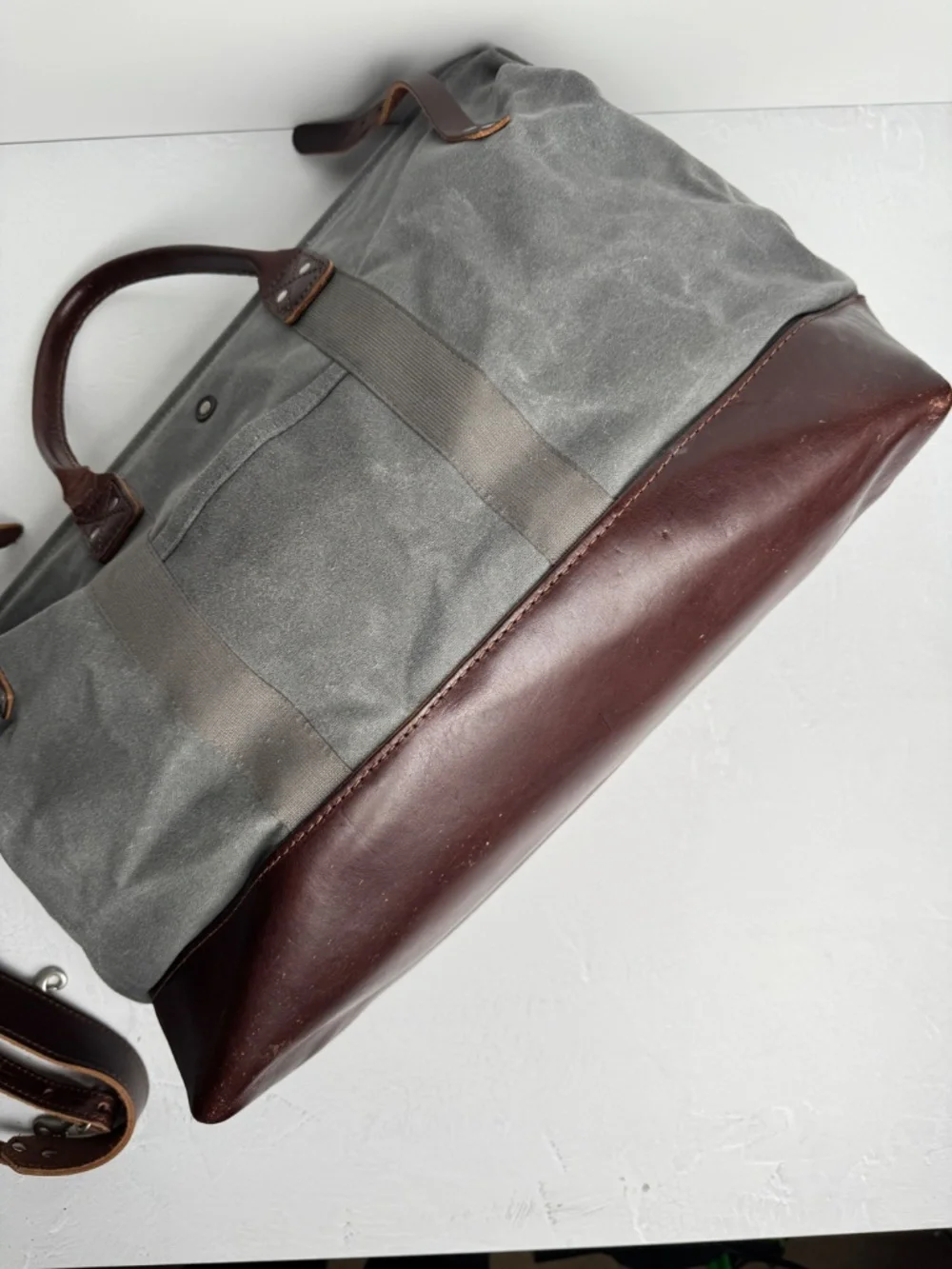 BILLYKIRK Waxed Canvas & Leather Weekender Bag